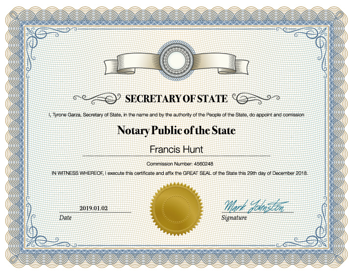 Canadian Notary Acknowledgment : Notarial services are ...