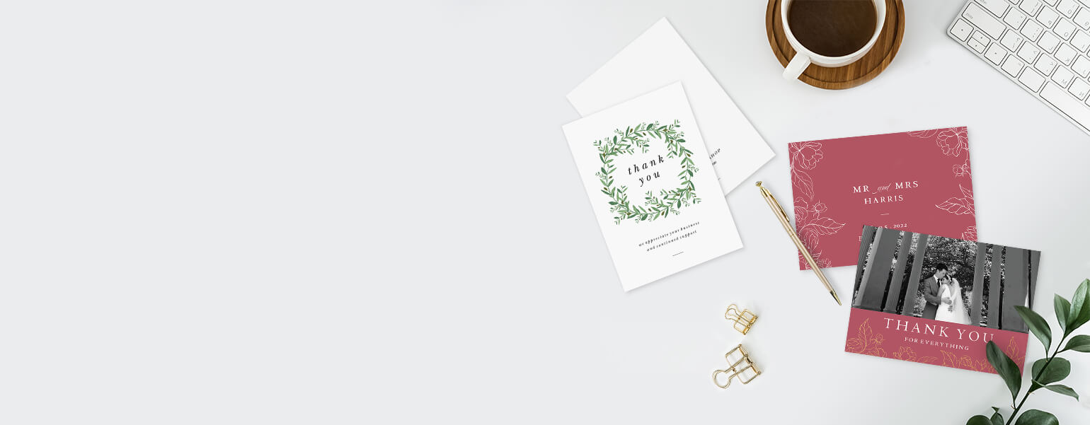 Flat Thank You Cards - Print Thank You Cards 