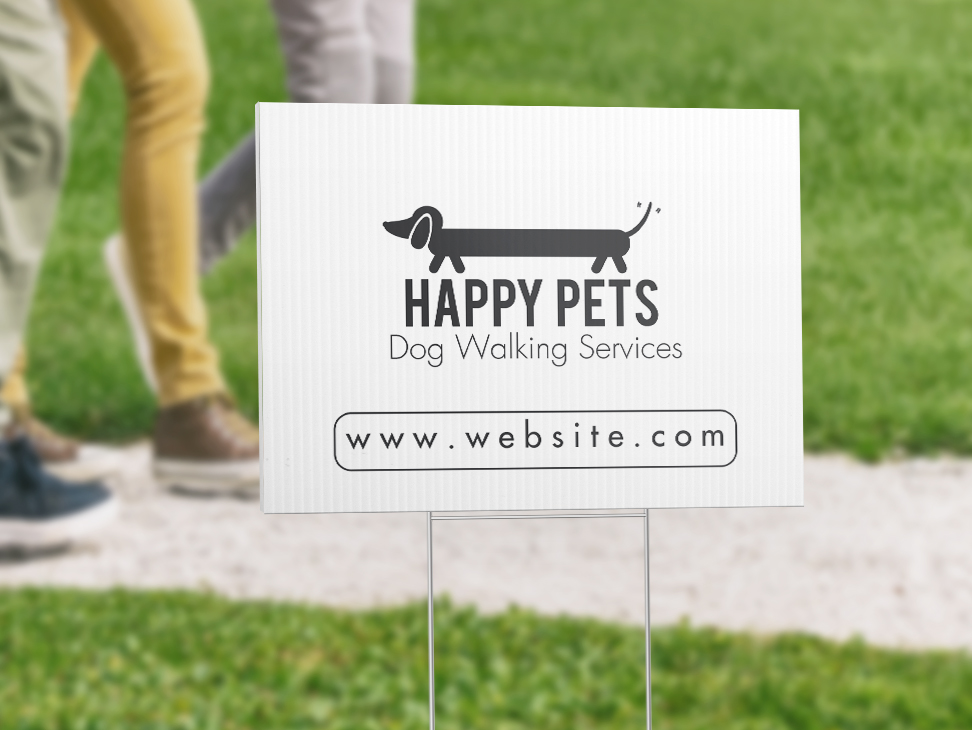 staples yard sign printing