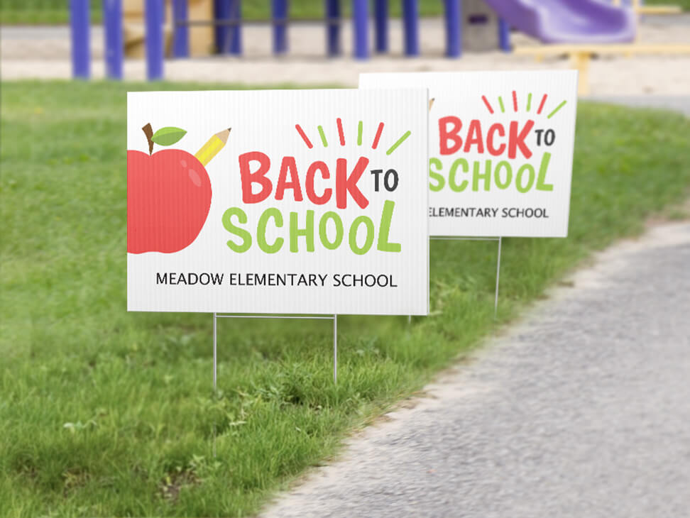 staples yard sign printing