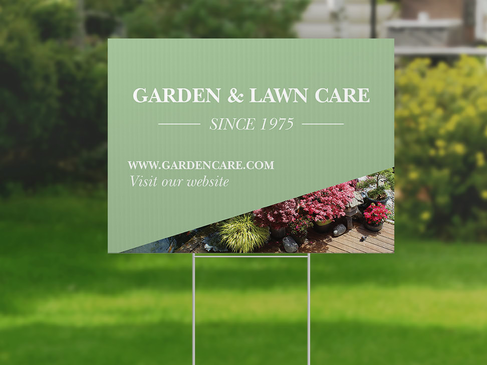 staples yard sign printing