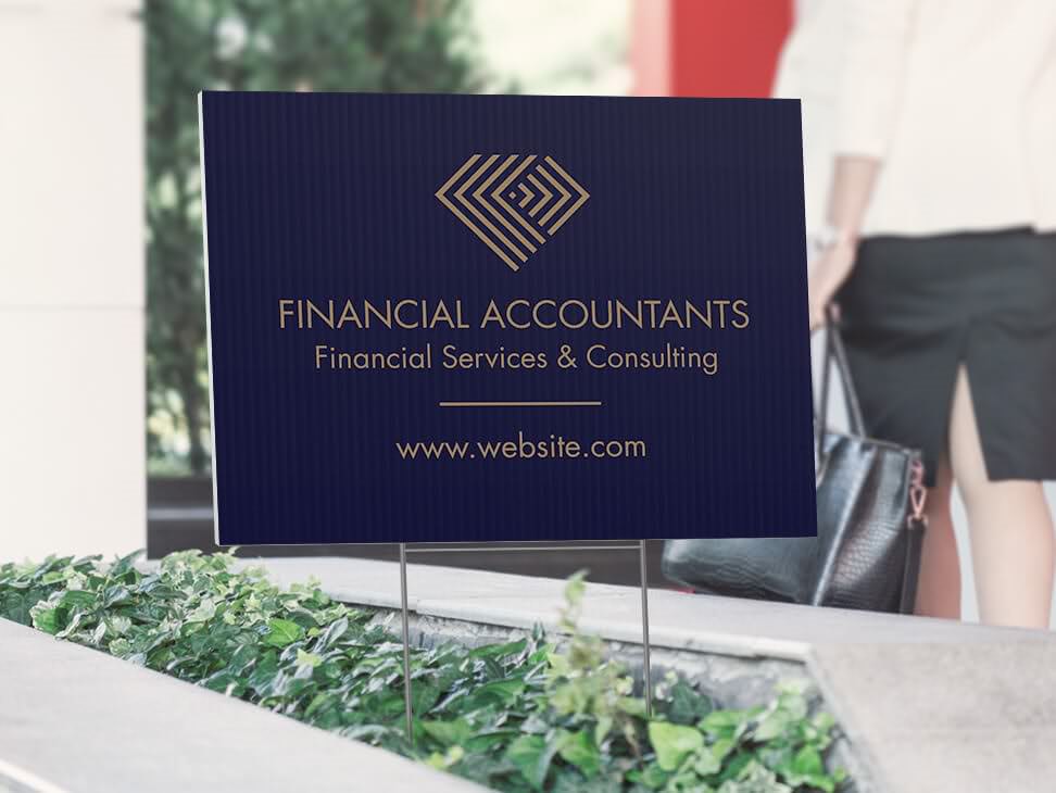 staples yard sign printing